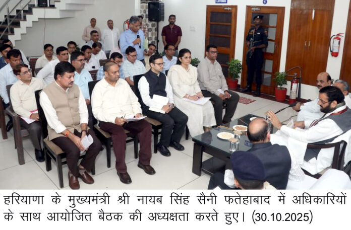 Negligence in Development Works Will Not Be Tolerated: CM Nayab Singh Saini