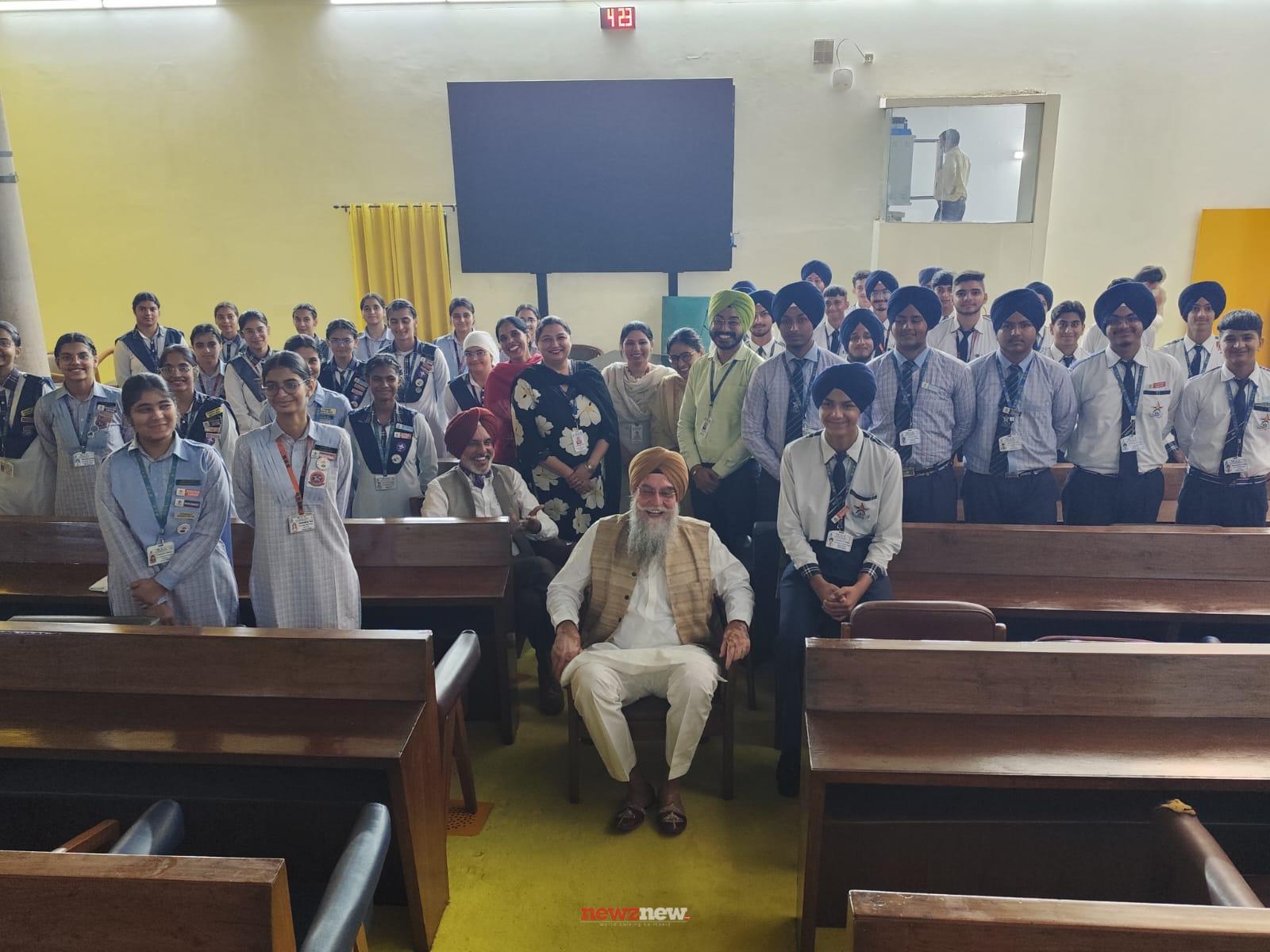 Students of Baba Farid School and Major Ajaib Singh School watch the session of Punjab Vidhan Sabha
