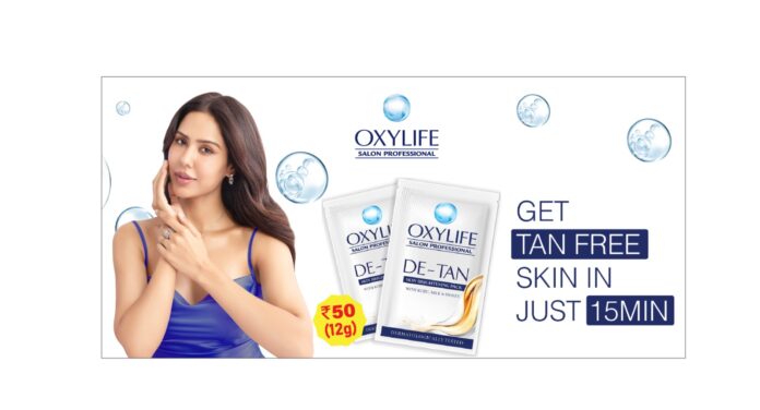 Dabur India’s Oxylife Salon Professional Partners with Sonam Bajwa to Launch Single-Use Skin Brightening Detan Pack