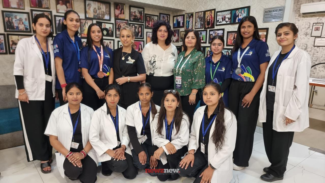 Chandigarh’s Young Talent Makes the City Proud with Big Wins in Beauty & Wellness: Chandigarh has a proud moment to celebrate as its young talent continues to shine in the beauty and wellness industry. At the India Skills Competition – North Region, four students from the city won medals in the Beauty Therapy and Hairdressing categories, bringing recognition and pride to the region. To celebrate this achievement, Richa Agarwal, Founder of Cleopatra Spa & Salon Chain, organised a special felicitation ceremony in Chandigarh. Renowned beauty expert Harveen Kathuria was also present on the occasion to encourage and honour the winners. The winners include Suman (Bronze) and Anshu (Medallion of Excellence) in Beauty Therapy, along with Nisha (Silver) and Shivani (Medallion of Excellence) in Hairdressing. All four showcased exceptional skill, creativity, and professionalism at the national level. During the event, the winners also presented live demonstrations, showcasing their talent and highlighting the latest trends in hair and beauty. This achievement opens up great career opportunities for the students, including roles in top salons, international platforms, and professional training. It also serves as a strong inspiration for many young aspirants to consider building a career in the beauty and wellness sector. Speaking on the occasion, Richa Agarwal said that with the right training and dedication, young talent can achieve great success. Cleopatra also invited aspiring students to take up professional training in beauty, hair, makeup, and wellness to build a strong and successful future. This celebration is not just about winning medals—it marks the beginning of new dreams, new opportunities, and a brighter future.