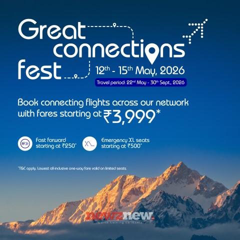 IndiGo Rolls out ‘Great Connections Fest’ Offering Fares Starting from ₹3,999
