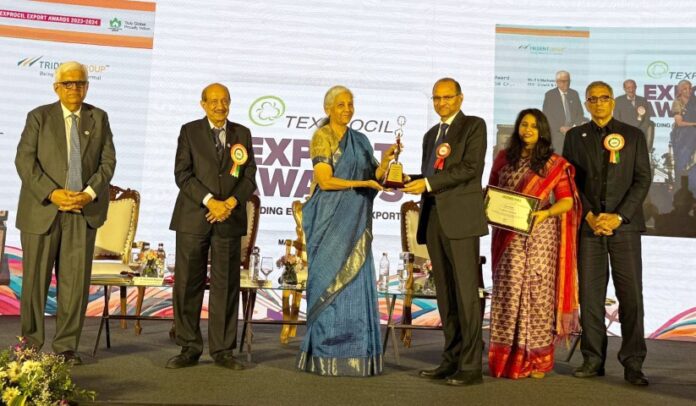 Trident Limited Wins Gold Trophy for Global Exports at TEXPROCIL Awards