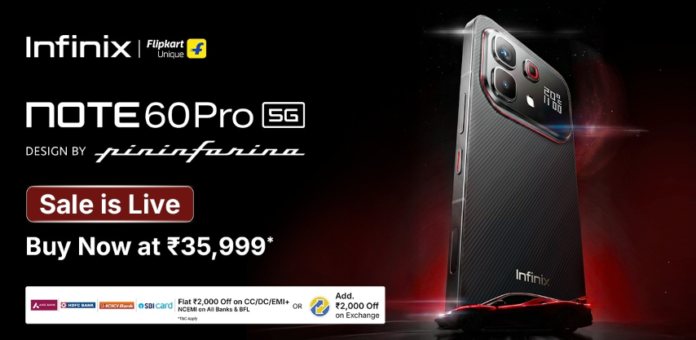 Infinix’s NOTE 60 Pro Edition Designed by Pininfarina Goes on Sale at a Starting Price of ₹35,999*